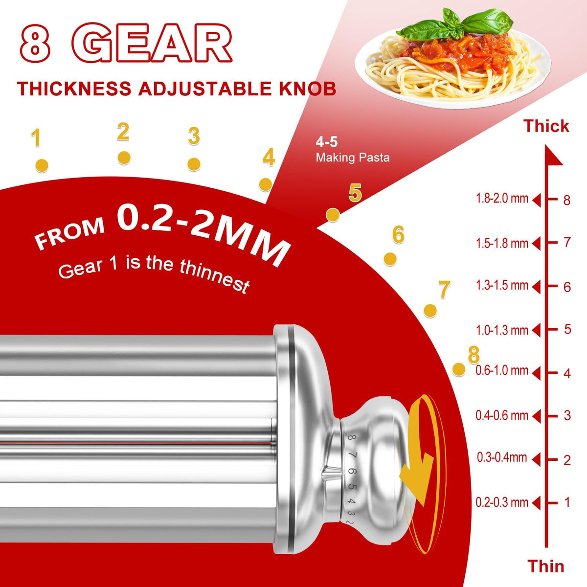 ZACME fettuccine cutter enables restaurant-quality ribbons at home