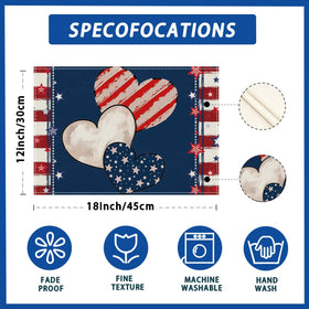 ZAEW set of 4 placemats adds versatile style to Memorial Day.