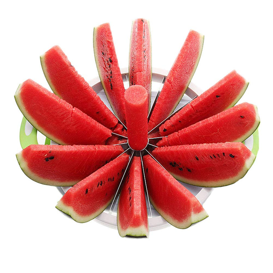 ZaH Melon Slicer with 12 blades creates even melon slices for quick servings.