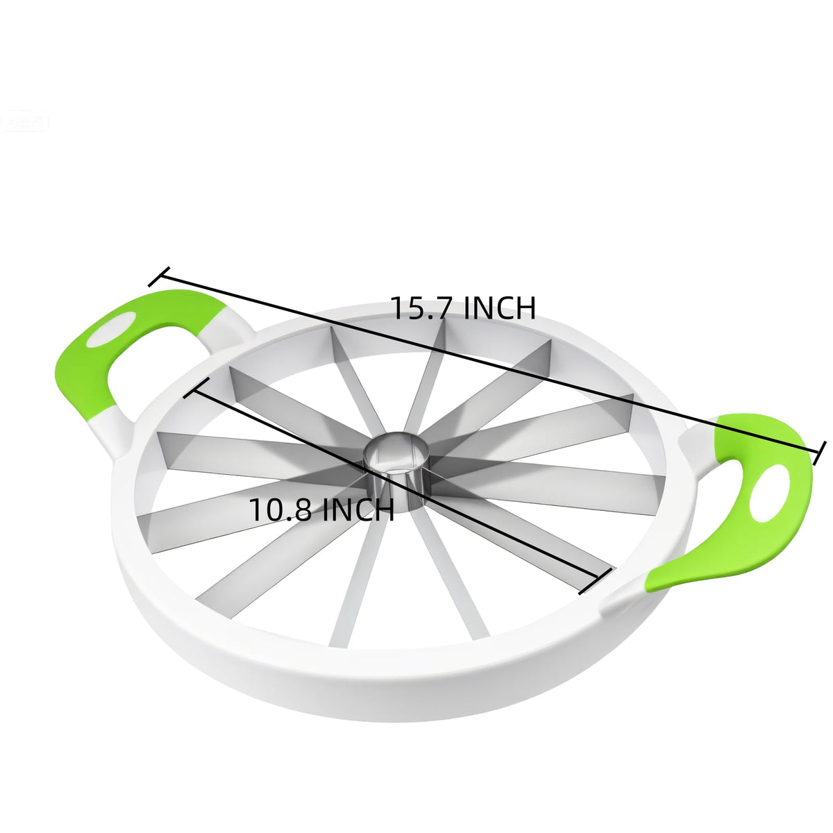 ZaH Melon Slicer ergonomic handle offers a comfortable grip during slicing.