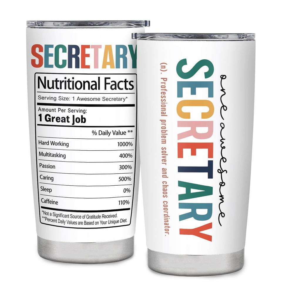 ZAHUOMUG 20oz secretary tumbler front view for hot coffee during busy mornings