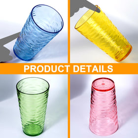 ZAINCA 6-pack of stackable tumblers for space-saving storage.
