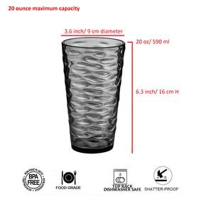 ZAINCA stackable gray tumblers saving cabinet space and simplifying storage