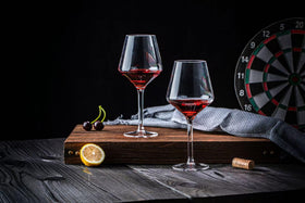 ZAINCA top-rack dishwasher-safe wine glass for easy cleanup.