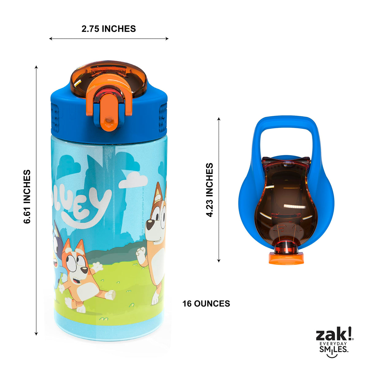 Bluey bottle spout cover stays clean for safer sipping