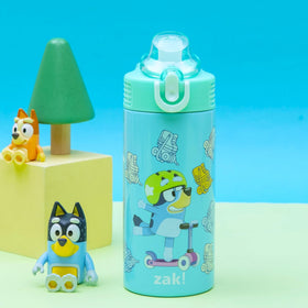 Zak Designs Bluey Sage bottle handle makes transport simple for kids
