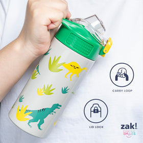 Zak Designs Bluey Sage bottle removable straw for thorough cleaning