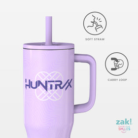 Zak Designs KPop Demon Hunters Sutton silicone straw for smooth sipping.