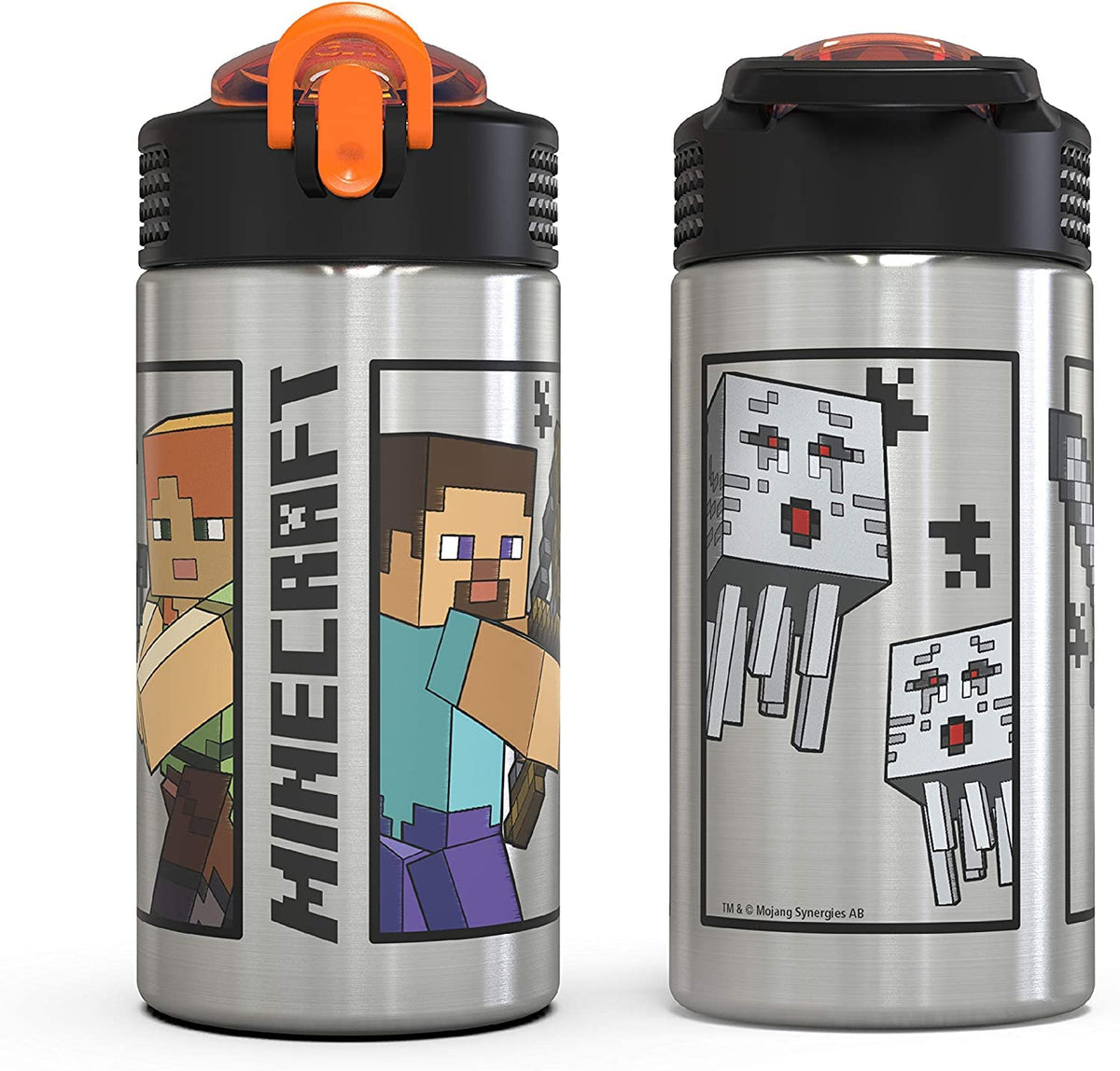 Zak Designs Minecraft 18-8 stainless steel bottle is durable.
