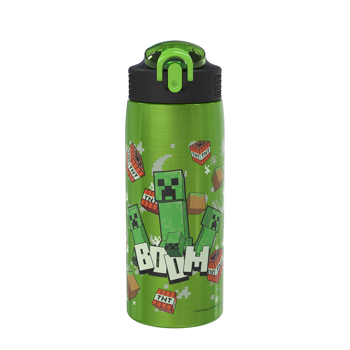 Zak Designs Minecraft Creeper 19oz bottle with vibrant artwork for reliable on the go hydration