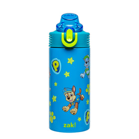 Zak Designs PAW Patrol 14oz bottle with straw for school hydration.