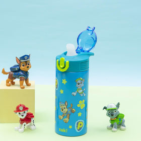 PAW Patrol bottle with leak-proof spout cover prevents spills.