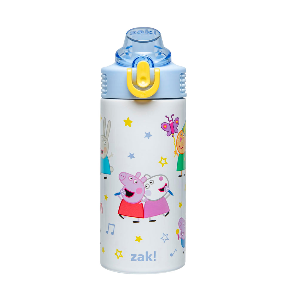 Zak Designs Peppa Pig 14oz bottle with leak-proof lid for on-the-go hydration