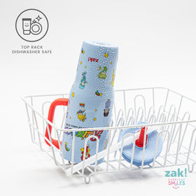 Top-rack dishwasher safe lid and tumbler for easy cleaning.