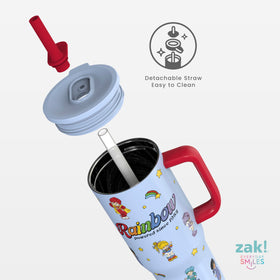 Durable 18/8 stainless steel construction in Rainbow Brite Sutton tumbler.