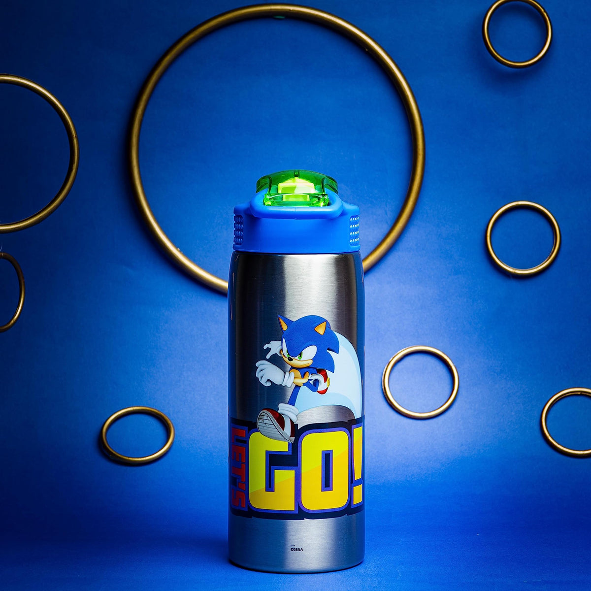 Zak Designs Sonic bottle with locked spout, clean sipping on the go.