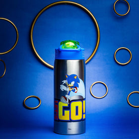 Zak Designs Sonic bottle with locked spout, clean sipping on the go.