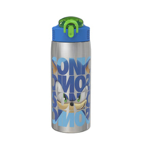 Zak Designs Sonic bottle, side view, leak-proof design ideal for travel and daily hydration.