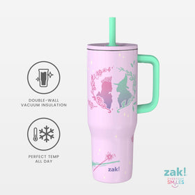 Zak Designs Wicked Sutton tumbler lid seal to prevent spills during travel.