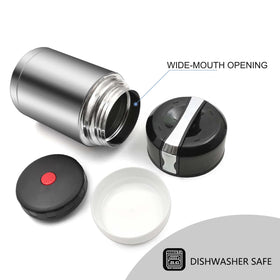 Zalaxt 35oz soup thermos lid seals securely for leak-proof transport.
