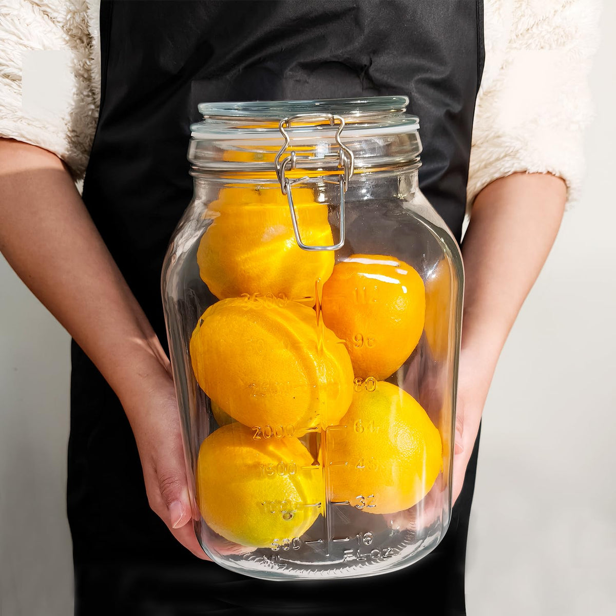 ZALSSKE large-capacity jar supports bulk storage for family gatherings.
