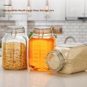 ZALSSKE wide-mouth glass jar allows easy scooping and thorough cleaning in daily use.