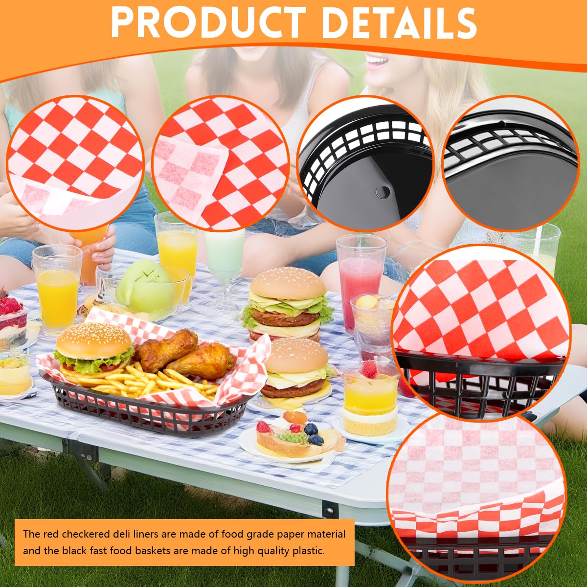 Zandfelo 12x12in deli paper provides grease-reducing lining.