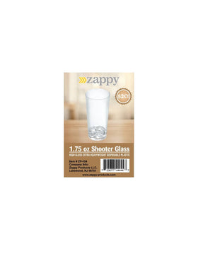 Zappy 52 elegant plastic shot glasses combine style with easy cleanup.