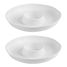 ZAROCRUS chip and dip serving set 13-inch ideal for party appetizers.