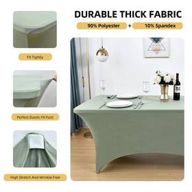 ZarzaaSik table cover with four leg pockets secures corners during assembly.