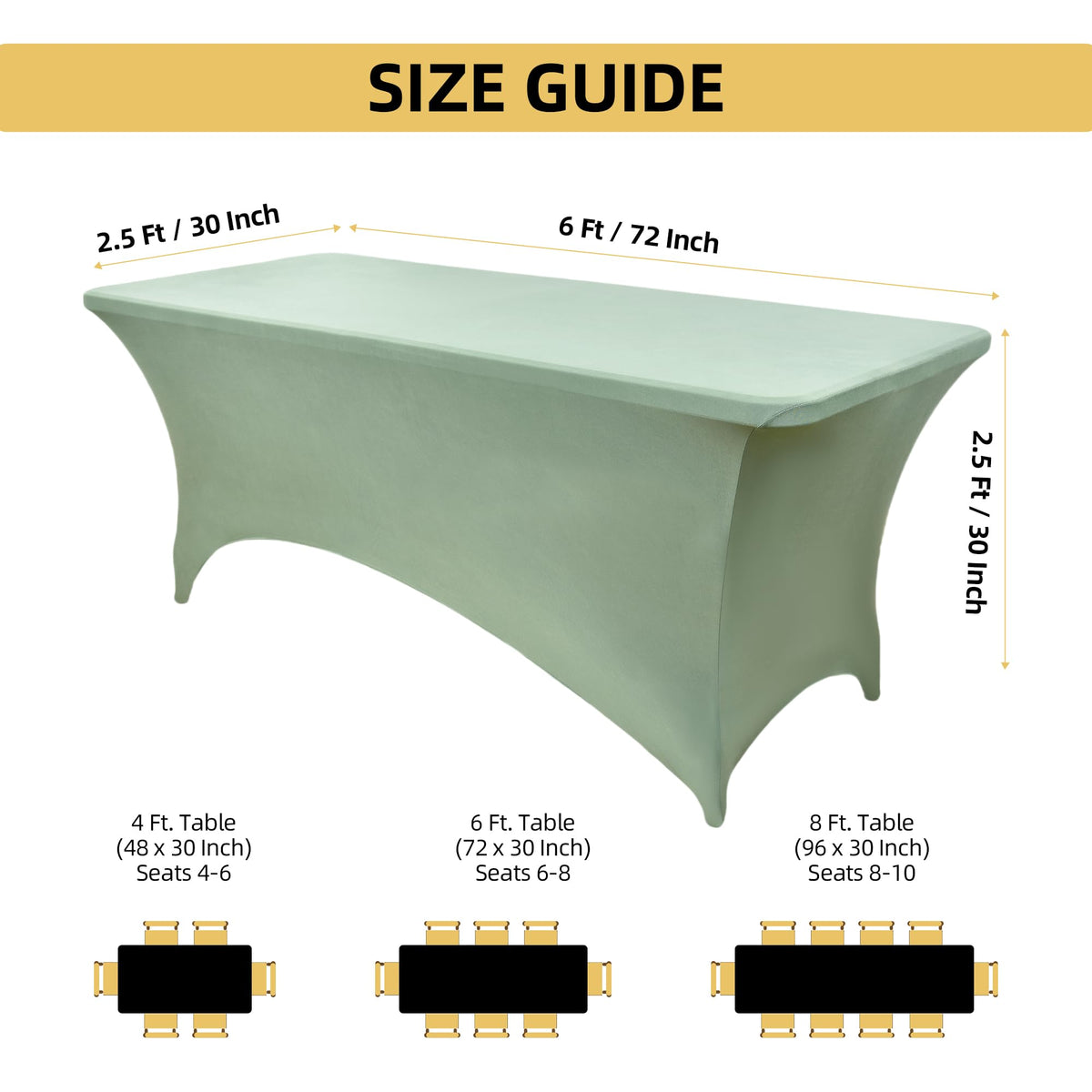 ZarzaaSik spandex table cover demonstrates stretch fit around legs.
