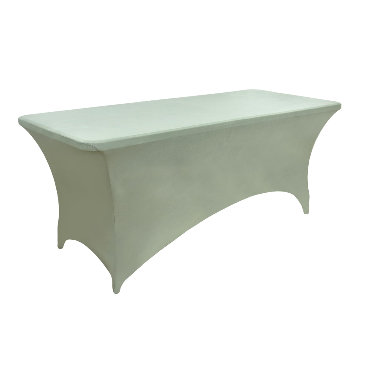 ZarzaaSik wrinkle resistant cover keeps dessert table tidy.