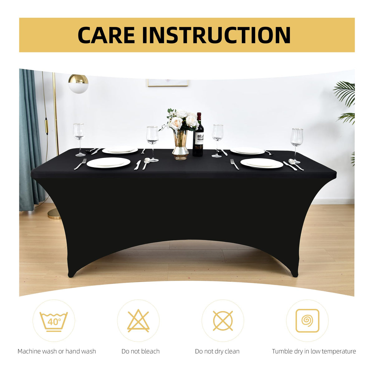 ZarzaaSik easy-install spandex tablecover simplifies setup for busy hosts