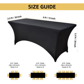ZarzaaSik rectangular 6ft table fit for a tight, clean edge