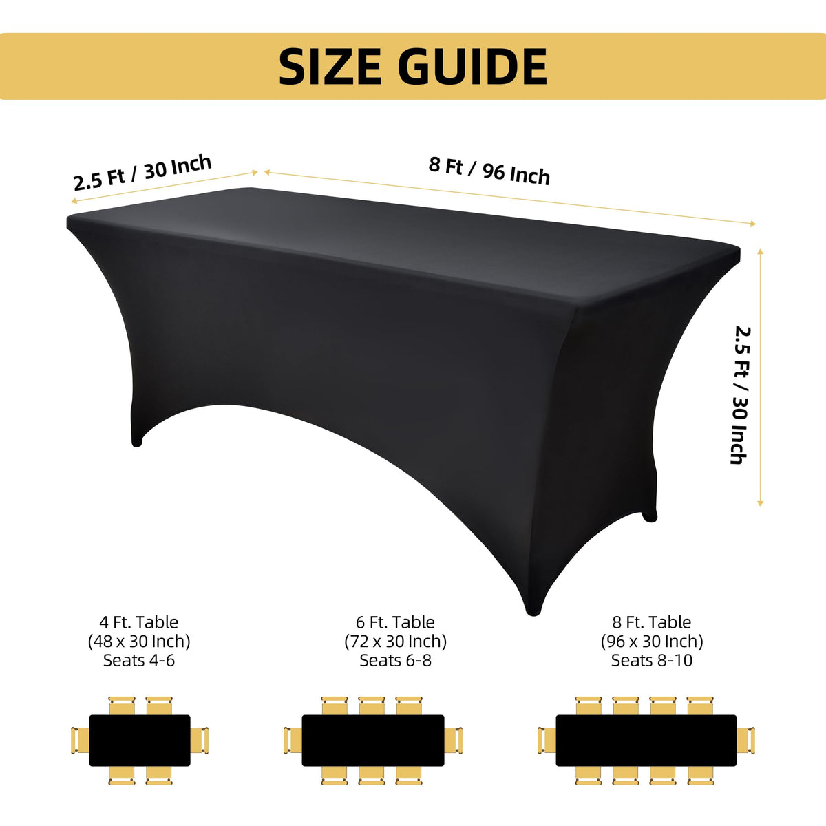 ZarzaaSik tight professional look for 8ft tables.