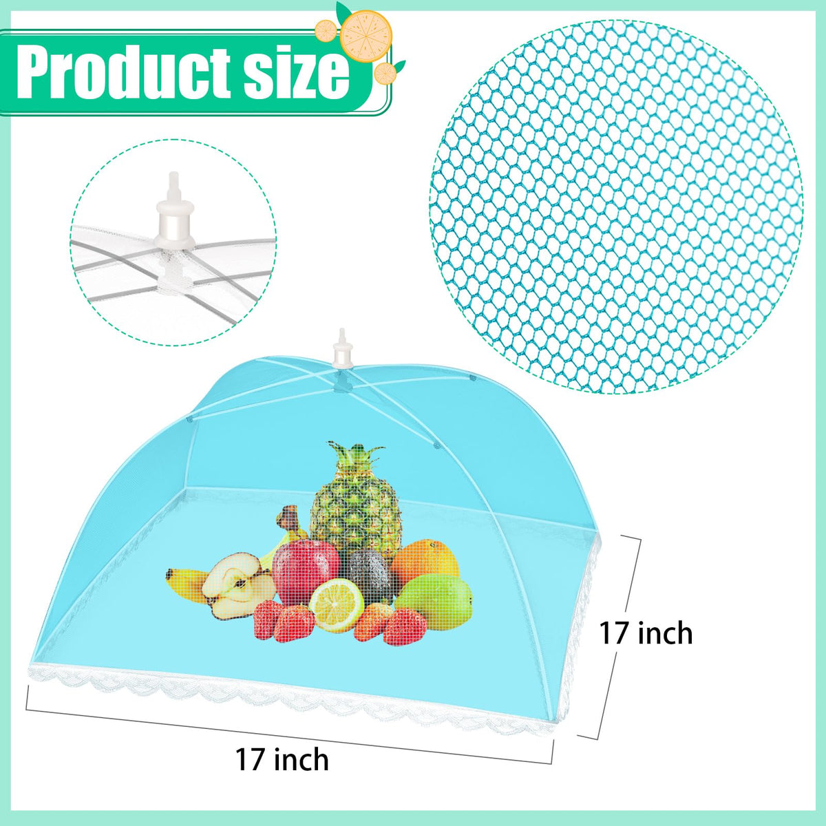 ZAUGONTW collapsible picnic food cover for quick, reusable outdoor setup