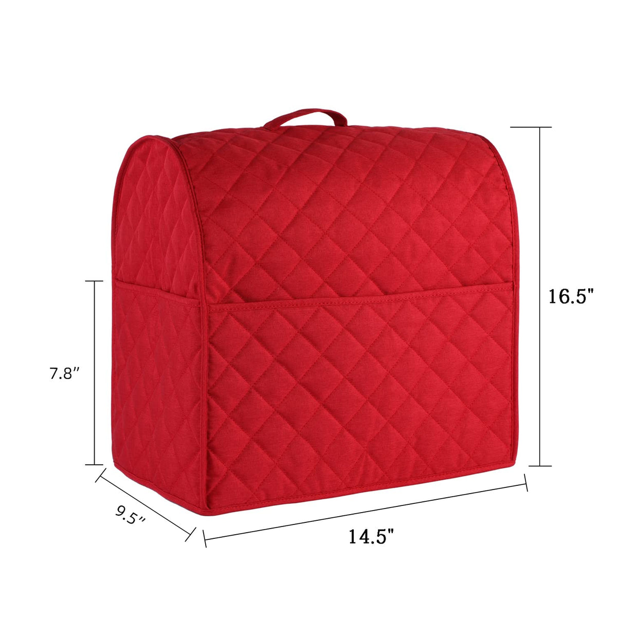 Zbeiur red cover fits 5-8 quart bowl lift and tilt-head models.