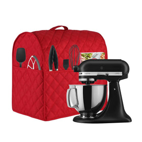 Zbeiur red cover with side pockets stores beater attachments neatly.