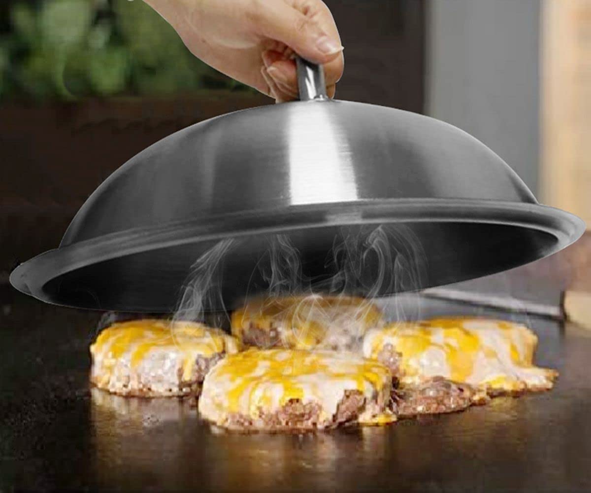 ZBXFCSH griddle dome demonstrating heat retention advantage