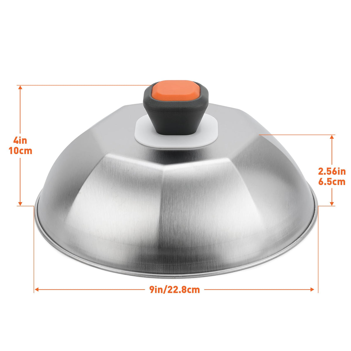 ZBXFCSH griddle lid with hexagon design concentrates heat
