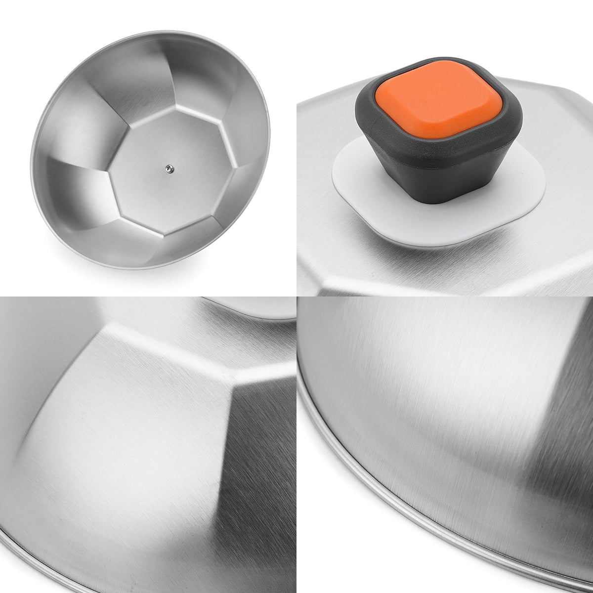ZBXFCSH stainless steel dome lid pair for outdoor grills