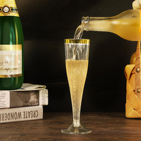 Zcaukya graduation party toasting scene with clear disposable flutes