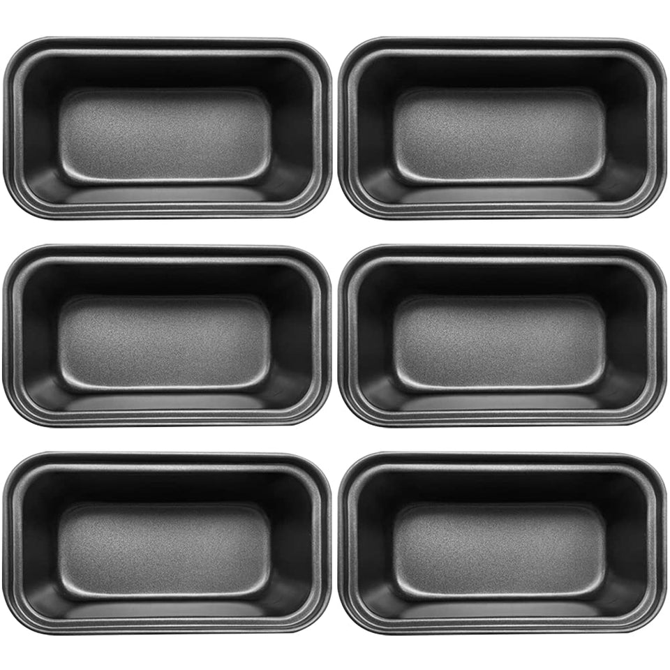 Zddaoole mini bread pan set in use for compact, even baking of individual loaves