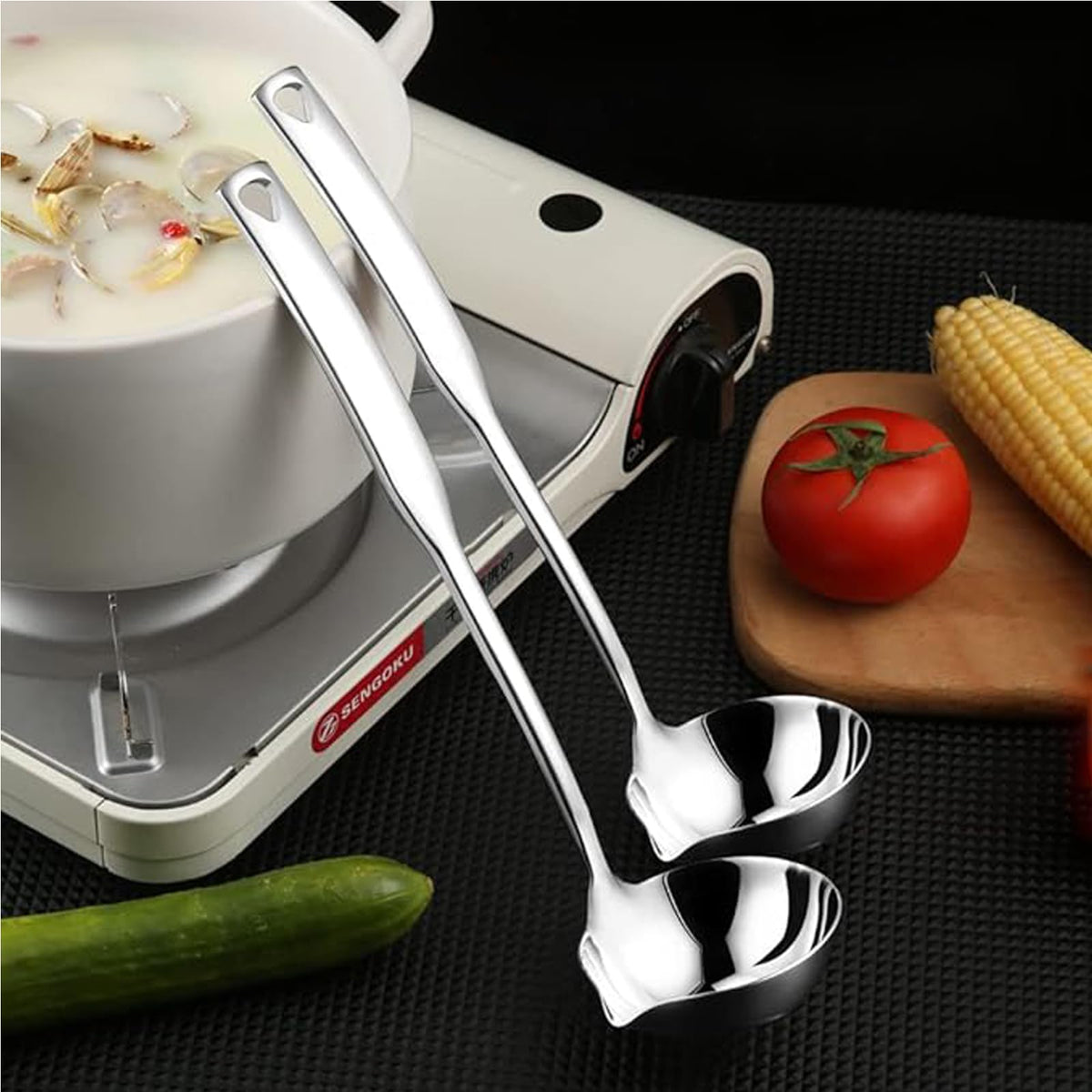 ZDFQly deep-bowl ladle ideal for stews and gravies