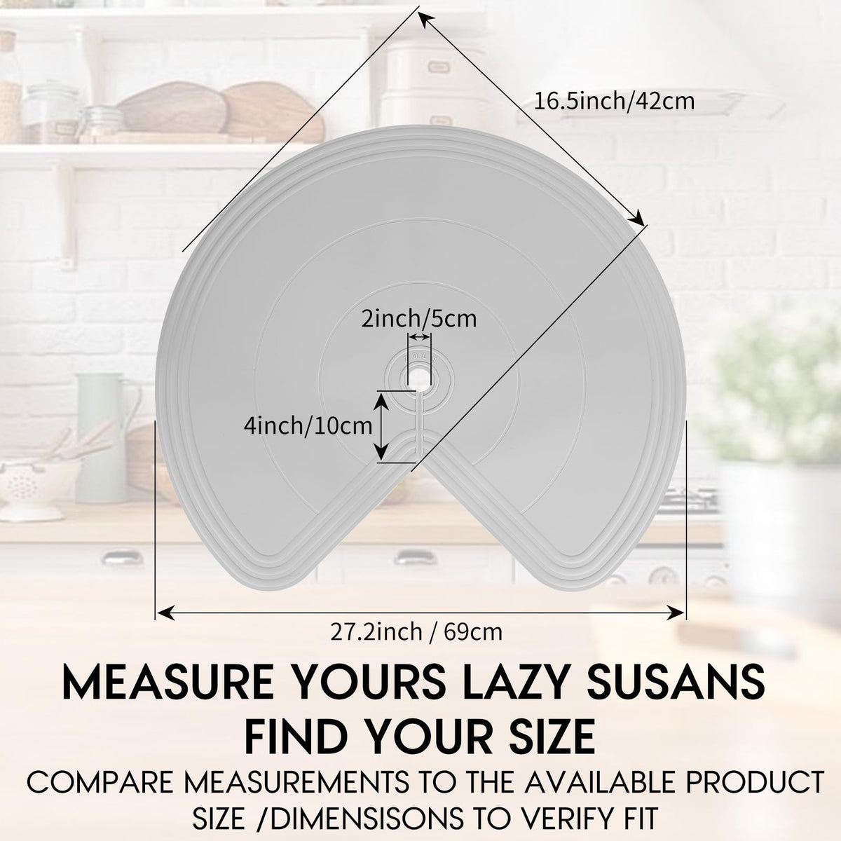 ZDLS silicone liner with non-slip surface for secure cabinet organization