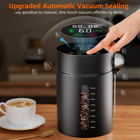 ZDXBO LED display shows vacuum status and date tracker for easy freshness control.
