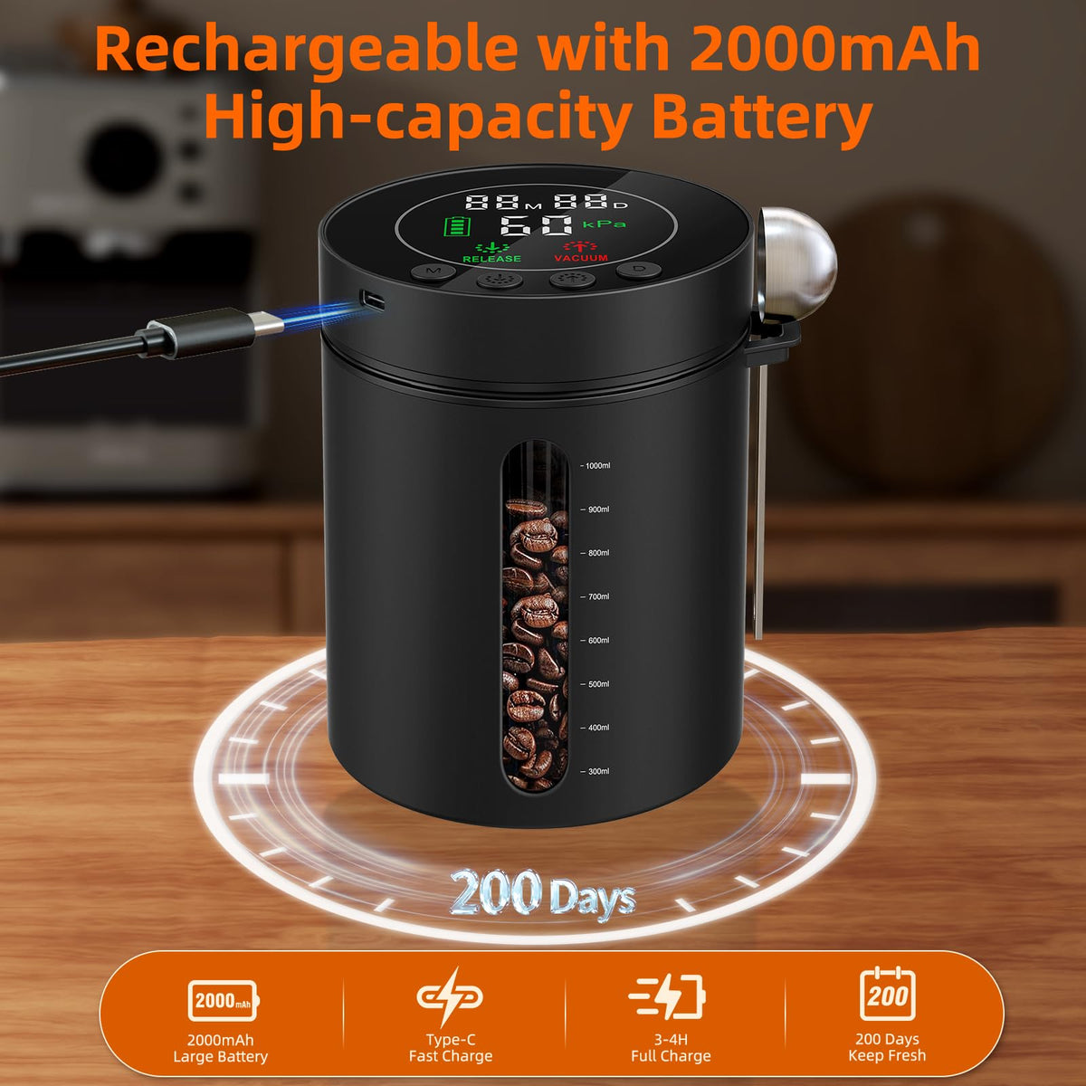 ZDXBO rechargeable battery powers long use between charges.