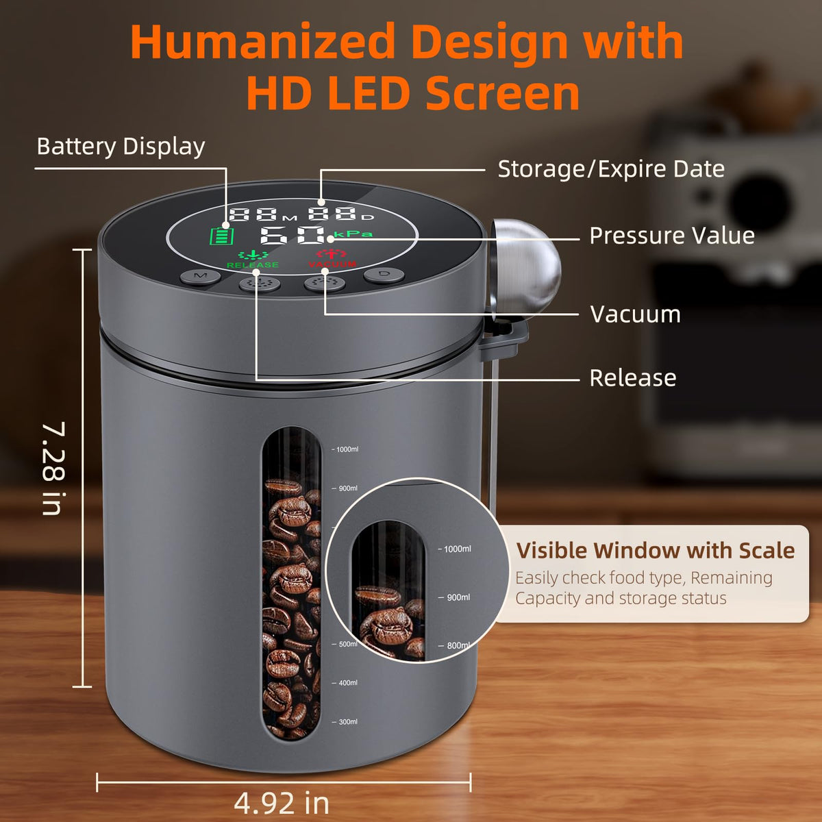 ZDXBO BPA-free food-grade materials keep pantry items safe.