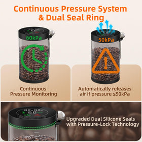 ZDXBO glass window lets you see contents without opening, reducing air exposure.