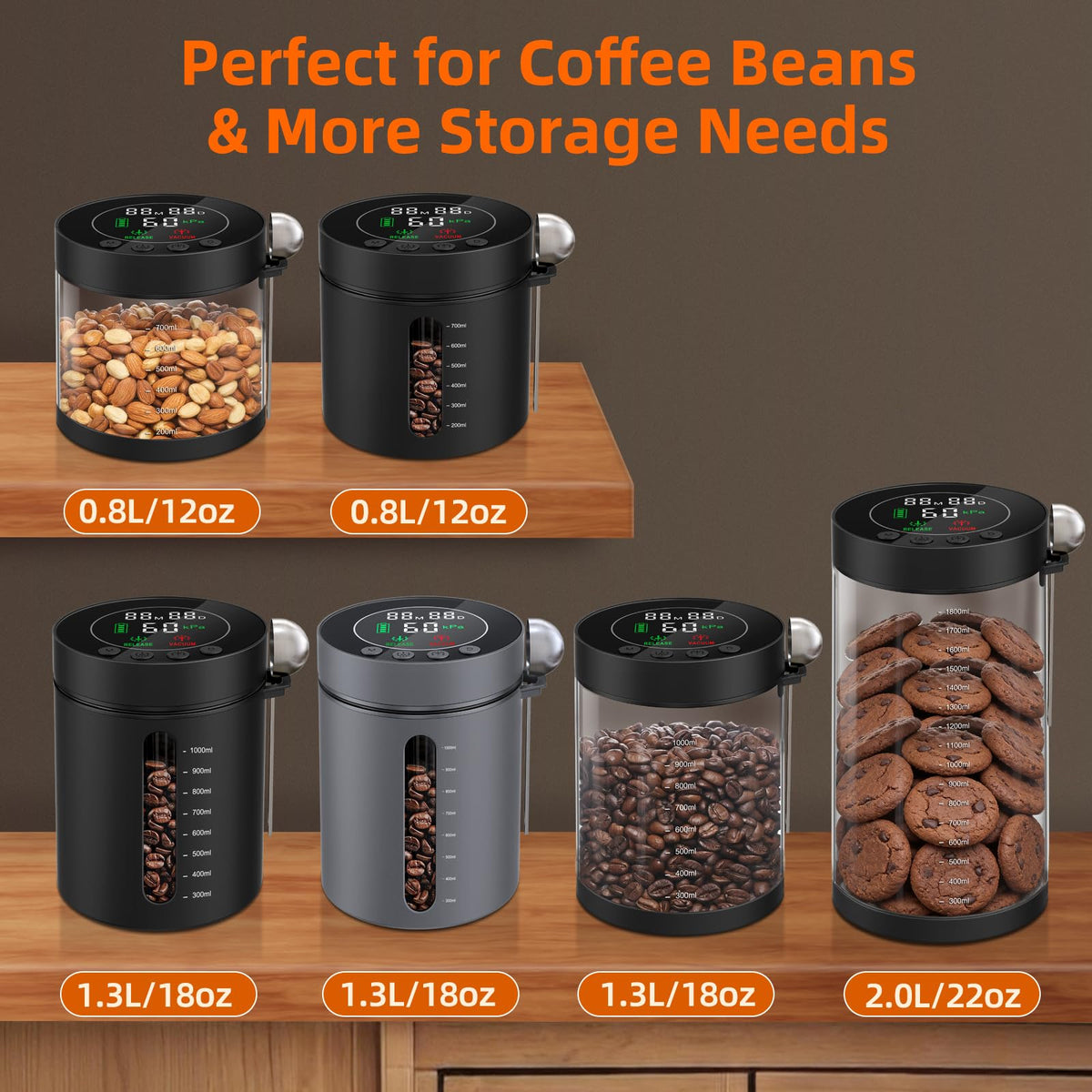 ZDXBO compact countertop storage keeps essentials within reach.